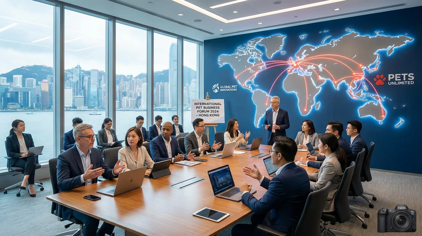 Hong Kong pet brand products displayed at international trade show