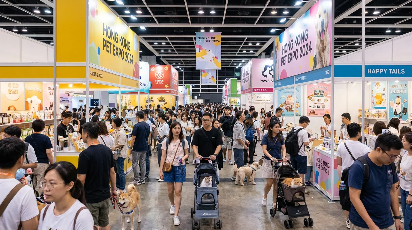 Hong Kong pet expo crowd