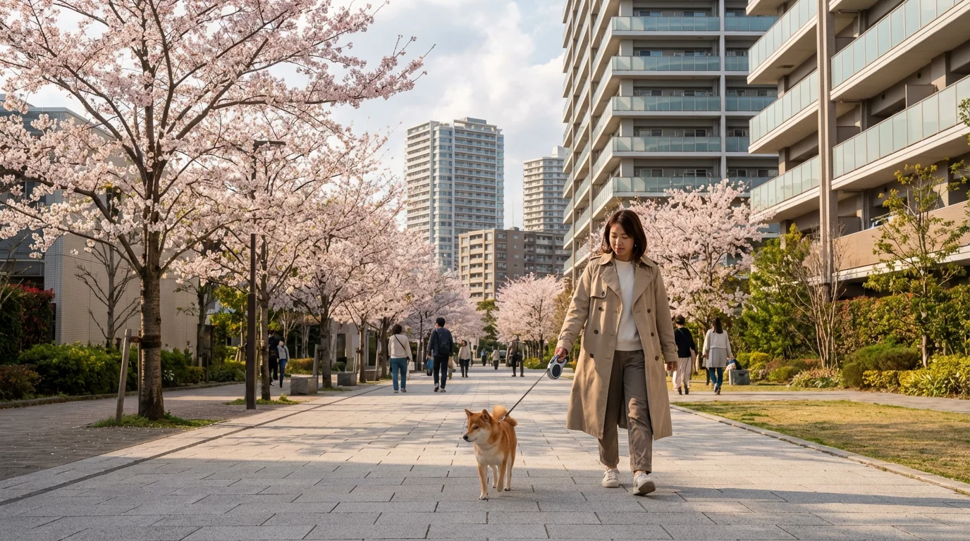 Tokyo pet-friendly neighborhood